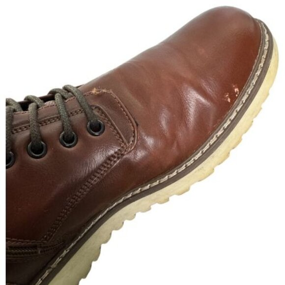 Steve Madden Delwak Brown Lace Up Boots Casual Ankle Chukka Mens Size 11 - Picture 7 of 13